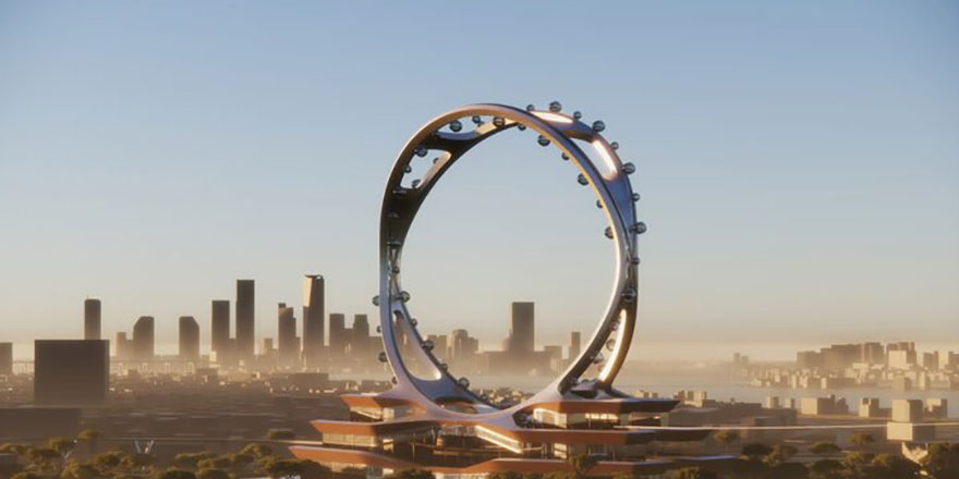 ساخت مرتفع ترین چرخ و فلک بدون پره جهان در سئول!